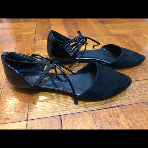 Jeffrey Campbell Black Flats Size 7.5-8 - Picture 3 of 4